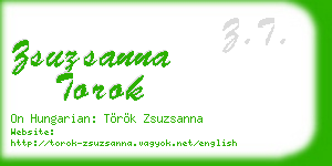 zsuzsanna torok business card